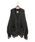 NOUNLESS（ナウンレス）の古着「Shiny grunge Knit Cardigan」｜グレー