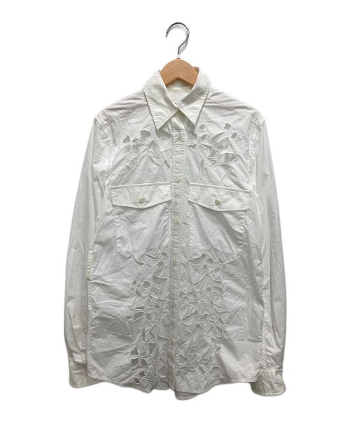 J.W.ANDERSON（ジェイダブリューアンダーソン）J.W.ANDERSON (ジェイダブリューアンダーソン) BELTED BELL SLEEVE SHIRT ホワイト サイズ:UK 6の古着・服飾アイテム