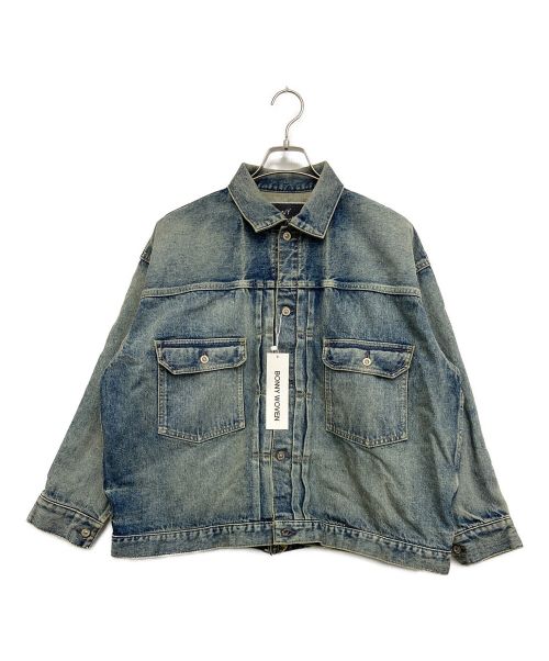 BONNY WOVEN（ボニーウーブン）BONNY WOVEN (ボニーウーブン) BIG T BACK DENIM JK インディゴ サイズ:F 未使用品の古着・服飾アイテム