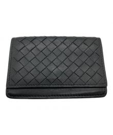 BOTTEGA VENETA（ボッテガベネタ）の古着「イントレチャートカードケース」｜ブラック