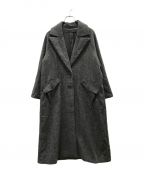 muller of yoshiokuboミュラーオブヨシオクボ）の古着「Herringbone Long Coat」｜グレー