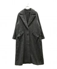 muller of yoshiokubo (ミュラーオブヨシオクボ) Herringbone Long Coat グレー サイズ:36