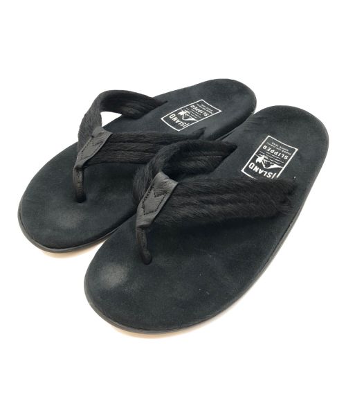 ISLAND SLIPPER（アイランドスリッパ）ISLAND SLIPPER (アイランドスリッパ) ビーチサンダル ブラック サイズ:SIZE 9の古着・服飾アイテム