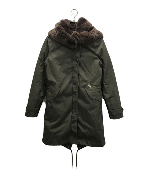 WOOLRICH（ウールリッチ）WOOLRICH (ウールリッチ) ライナー付モッズコート オリーブ サイズ:XSの古着・服飾アイテム