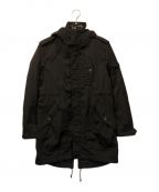 BURBERRY BLACK LABELバーバリーブラックレーベル）の古着「ライナー付モッズコート」｜ブラック