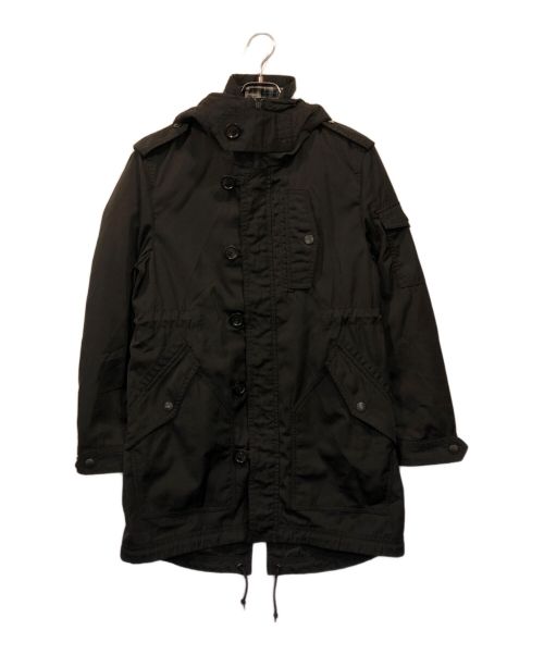 BURBERRY BLACK LABEL（バーバリーブラックレーベル）BURBERRY BLACK LABEL (バーバリーブラックレーベル) ライナー付モッズコート ブラック サイズ:Mの古着・服飾アイテム