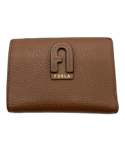 FURLA（フルラ）FURLA (フルラ) DAFNE S BI-FOLD W/ZIP ブラウンの古着・服飾アイテム