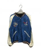 東洋エンタープライズ×AVIREXトウヨウエンタープライズ×アヴィレックス）の古着「SOUVENIR JACKET FAR EAST CRUISE(スーベニア ジャケット ファー イースト クルーズ)」｜ブルー