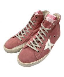 GOLDEN GOOSE（ゴールデングース）の古着「スウェードハイカットスニーカー」｜ピンク