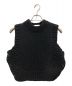 AMERI（アメリ）の古着「2WAY HAND KNIT VEST/2WAYハンドニットベスト」｜ブラック