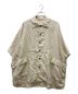 sillage（シアージ）の古着「BIG POCKET OVERSHIRT SHORT SLEEVE」｜ベージュ