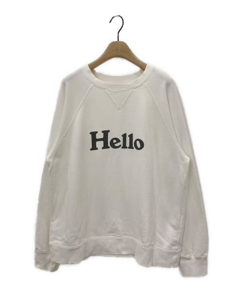 MADISON BLUE（マディソンブルー）MADISON BLUE (マディソンブルー) HELLO SWEAT L/S ホワイト サイズ:Mの古着・服飾アイテム