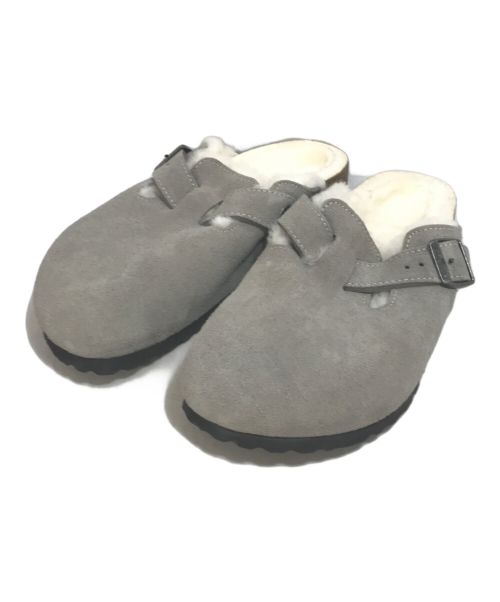 BIRKENSTOCK（ビルケンシュトック）BIRKENSTOCK (ビルケンシュトック) ボストンシアリング グレー×ホワイト サイズ:37の古着・服飾アイテム