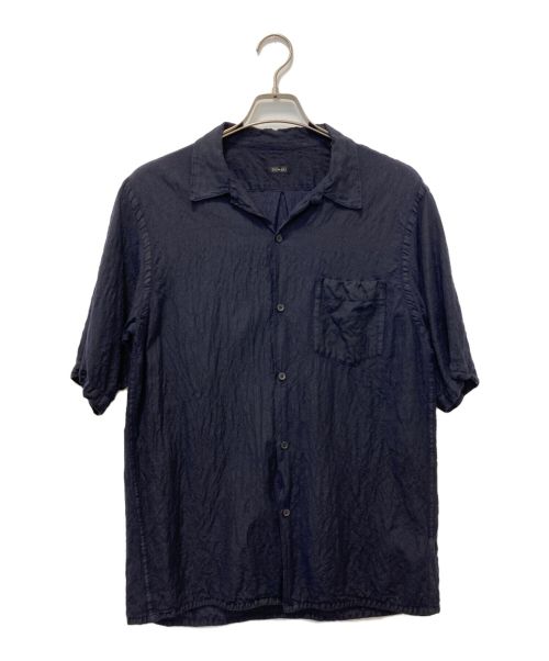 COMOLI（コモリ）COMOLI (コモリ) ウールシルクオープンカラーシャツ ネイビー サイズ:4の古着・服飾アイテム