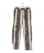 SUPREME×THE NORTH FACEシュプリーム×ザ ノース フェイス）の古着「Snakeskin Taped Seam Pant」｜グレー×アイボリー