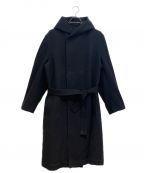 REGULATION Yohji Yamamotoレギュレーションヨウジヤマモト）の古着「15AW Wool Hooded Coat（ウールフーデッドコート）」｜ブラック