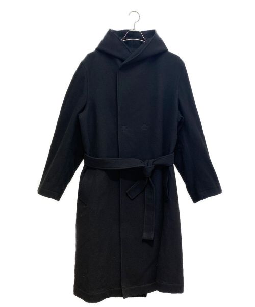 REGULATION Yohji Yamamoto（レギュレーションヨウジヤマモト）REGULATION Yohji Yamamoto (レギュレーションヨウジヤマモト) 15AW Wool Hooded Coat（ウールフーデッドコート） ブラック サイズ:1の古着・服飾アイテム