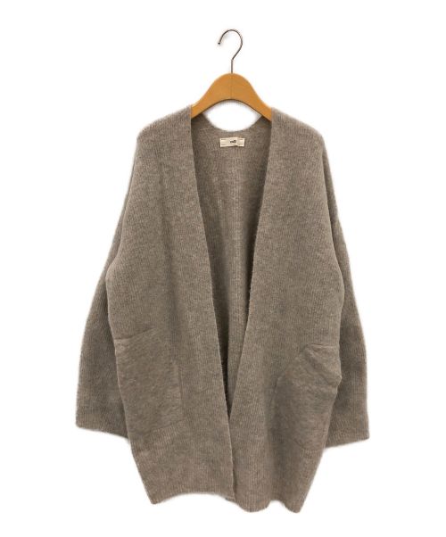 UNFIL（アンフィル）UNFIL (アンフィル) stretch superkid mohair cardigan ベージュ サイズ:1の古着・服飾アイテム