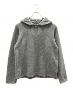 NKNITンニット）の古着「camel mix hooded KNIT」｜グレー