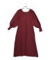 MIELI INVARIANT（ミエリインヴァリアント）の古着「2Way Tuck Knit Dress」｜レッド