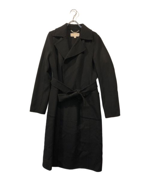 MICHAEL MICHAEL KORS（マイケル マイケルコース）MICHAEL MICHAEL KORS (マイケル マイケルコース) Wool Blend Wrap Coat ブラック サイズ:XSの古着・服飾アイテム