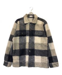 GUY ROVER×BEAMS（ギローバー×ビームス）の古着「WOOL BUFFALO CHECK BLOUSON」｜ネイビー