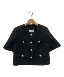 Estella.K（エステラケー）の古着「Gigi Tweed Little Jacket」｜ブラック