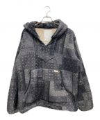 Liberaidersリベレイダース）の古着「BANDANA PILE FLEECE HOODIE」｜ブラック