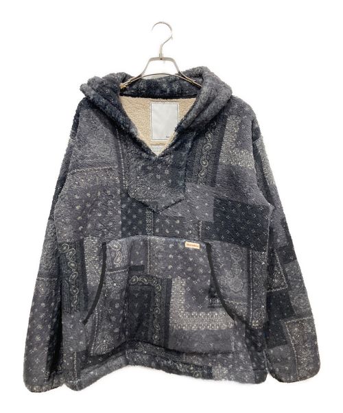 Liberaiders（リベレイダース）Liberaiders (リベレイダース) BANDANA PILE FLEECE HOODIE ブラック サイズ:Sの古着・服飾アイテム