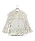 Lautashi (ラウタシー) Pleated silk blouse（シルクブラウス） アイボリー サイズ:1：10000円