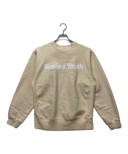 WASTED YOUTH（ウエステッド ユース）Wasted Youth (ウエステッド ユース) SWEAT SHIRT アイボリー サイズ:Mの古着・服飾アイテム