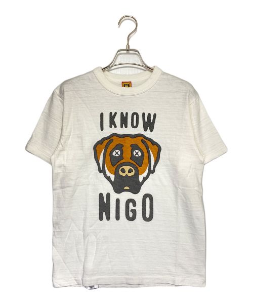 HUMAN MADE（ヒューマンメイド）HUMAN MADE (ヒューマンメイド) KAWS (カウズ) I KNOW NIGO KAWS T-SHIRT ホワイト サイズ:Sの古着・服飾アイテム