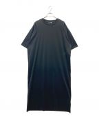 ATONエイトン）の古着「SUVIN60/2 OVERSIZED DRESS」｜ブラック