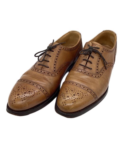 Crockett & Jones（クロケット＆ジョーンズ）Crockett & Jones (クロケット＆ジョーンズ) セミブローグシューズ ブラウン サイズ:7の古着・服飾アイテム