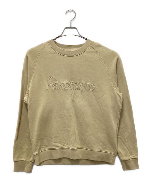 maison kitsune（メゾンキツネ）maison kitsune (メゾンキツネ) SWEATSHIRT PARISIENNE ベージュ サイズ:Lの古着・服飾アイテム