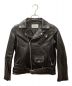 beautiful people（ビューティフルピープル）の古着「vintage leather riders jacket /ビンテージレザーライダースジャケット」｜ブラック