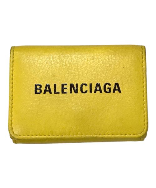 BALENCIAGA（バレンシアガ）BALENCIAGA (バレンシアガ) エブリデイ 3つ折り財布 イエローの古着・服飾アイテム