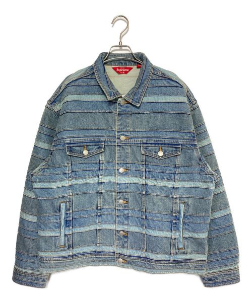 SUPREME（シュプリーム）SUPREME (シュプリーム) Layered Denim Trucker Jacket ブルー サイズ:XLの古着・服飾アイテム