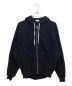 Saint Laurent Paris（サンローランパリ）の古着「Zip Raglan Hoodie （ジップラグランフーディー）」｜ブラック