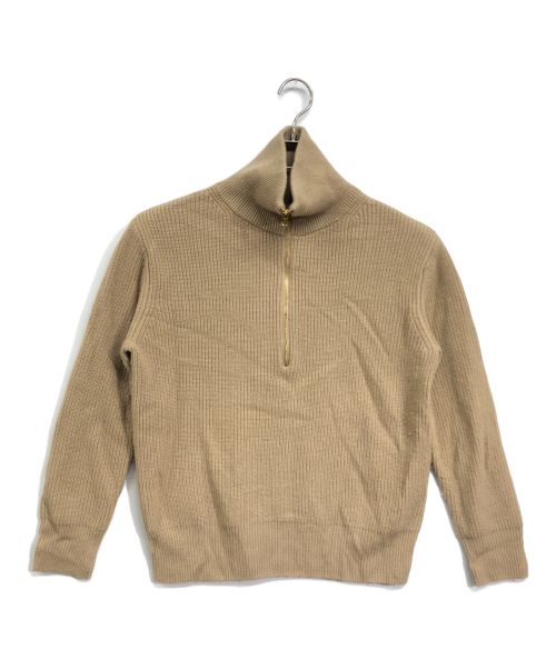 BEIGE（ベイジ）BEIGE (ベイジ) DOUAI ハーフジップニット ベージュ サイズ:4の古着・服飾アイテム