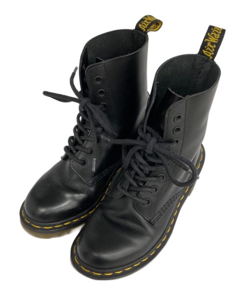 Dr.Martens（ドクターマーチン）Dr.Martens (ドクターマーチン) CLEMENCY 8 EYE HEELBOOT ブラック サイズ:US5の古着・服飾アイテム