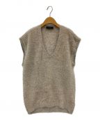 STUMBLYスタンブリ―）の古着「Fur Touch Knit Vest」｜ベージュ