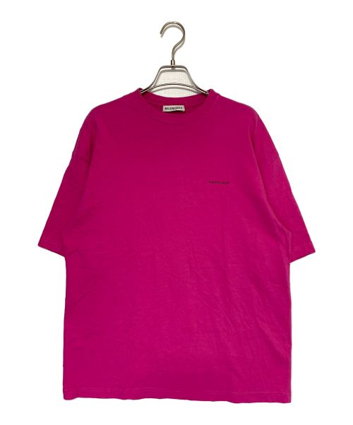 BALENCIAGA（バレンシアガ）BALENCIAGA (バレンシアガ) コピーライトロゴTシャツ ピンク サイズ:Sの古着・服飾アイテム