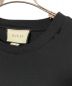 中古・古着 GUCCI (グッチ) ダメージ加工ロゴTシャツ ブラック サイズ:S：30000円