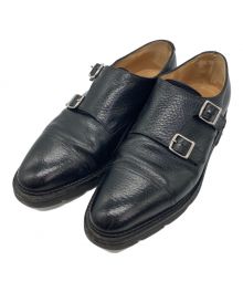 JOHN LOBB（ジョンロブ）の古着「ダブルモンクストラップシューズ」｜ブラック