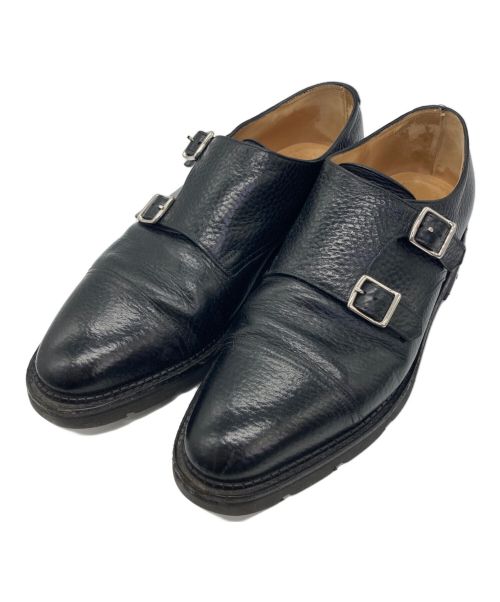 JOHN LOBB（ジョンロブ）JOHN LOBB (ジョンロブ) ダブルモンクストラップシューズ ブラック サイズ:6の古着・服飾アイテム