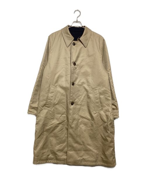 WOOLRICH（ウールリッチ）WOOLRICH (ウールリッチ) リバーシブルバルカラーコート ベージュ×ネイビー サイズ:Lの古着・服飾アイテム