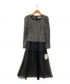 HER LIP TOハーリップトゥ）の古着「Baccarat Tule Long Dress」｜グレー