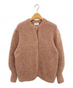 CLANEクラネ）の古着「COLOR MOHAIR SHAGGY CARDIGAN」｜ピンク