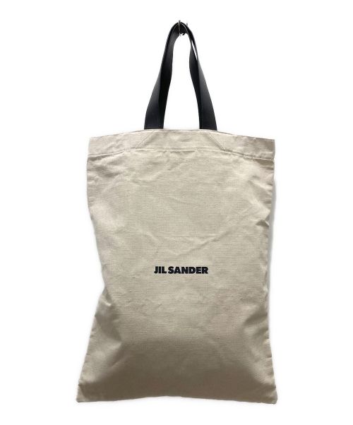 JIL SANDER（ジルサンダー）JIL SANDER (ジルサンダー) フラットショッパー ラージ アイボリーの古着・服飾アイテム